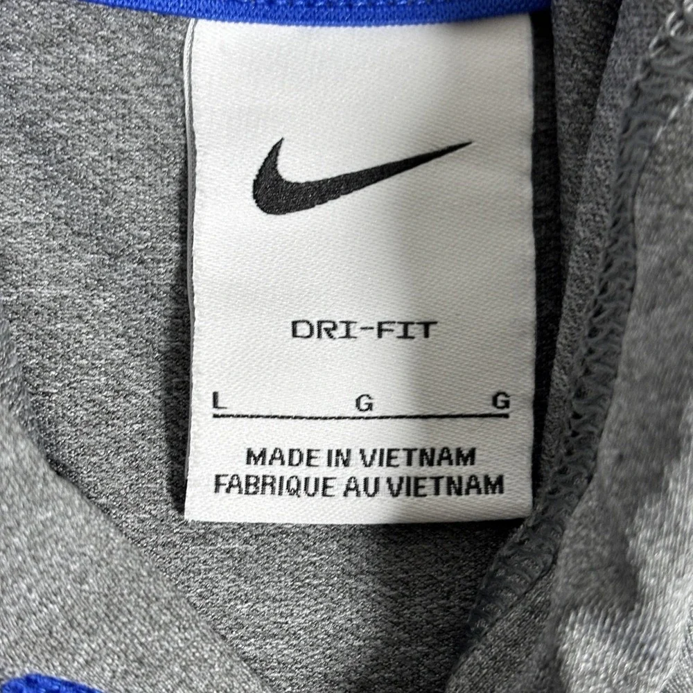 Nike Boise State Broncos Hoodie Performance Shirt Men L Gray Dri Fit Team Issued - Picture 4 of 9